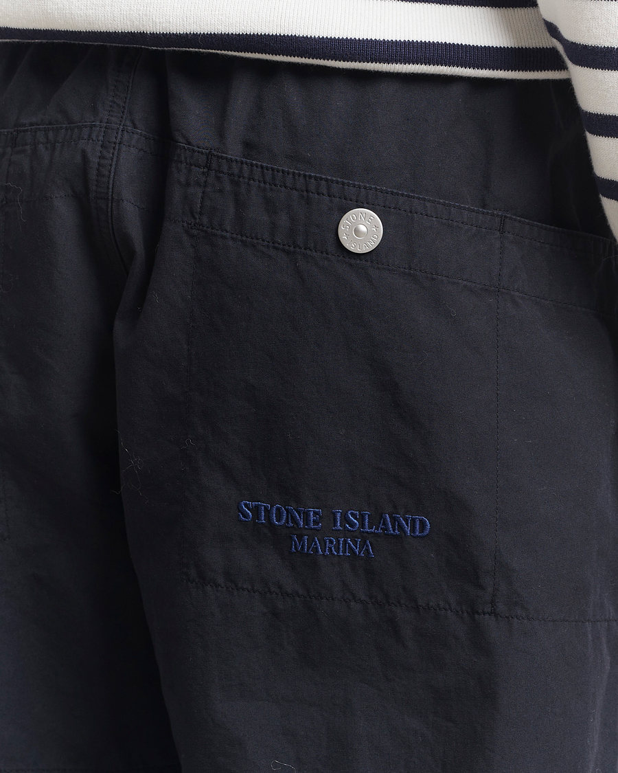 Heren | Broeken | Stone Island | Marina Organic Cotton Tela Pants Navy Blue
