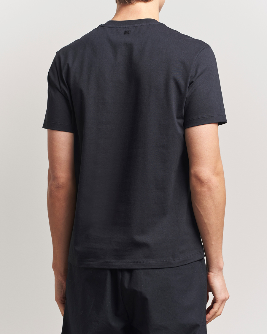 Heren | T-shirts | AMI | Tonal Heart Logo T-Shirt Black