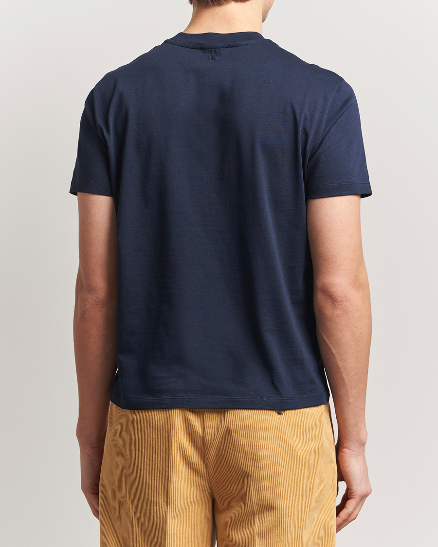 Heren | T-shirts | AMI | Heart Logo T-Shirt Navy