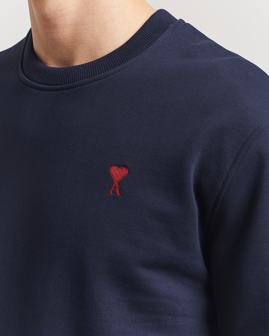 Heren | Truien | AMI | Heart Logo Sweatshirt Night Blue