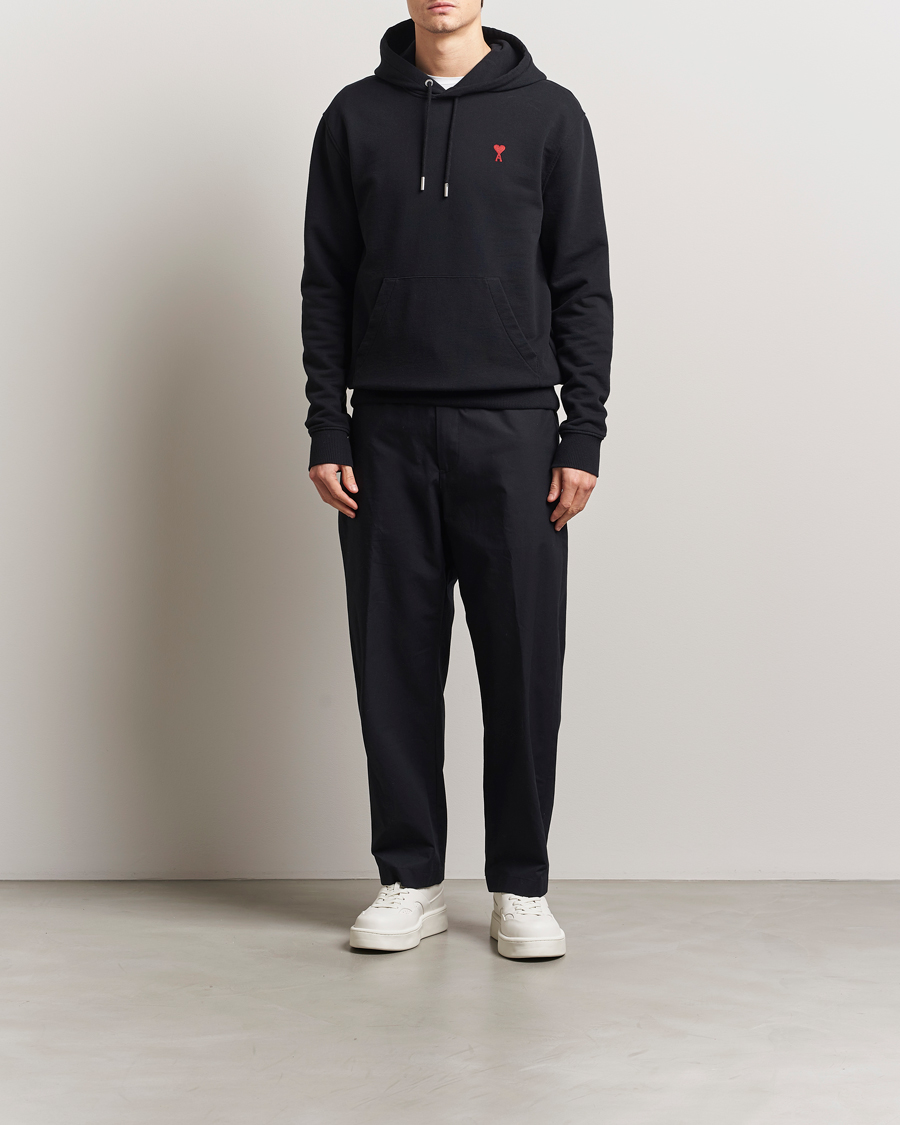 Heren | Truien | AMI | Heart Logo Hoodie Black