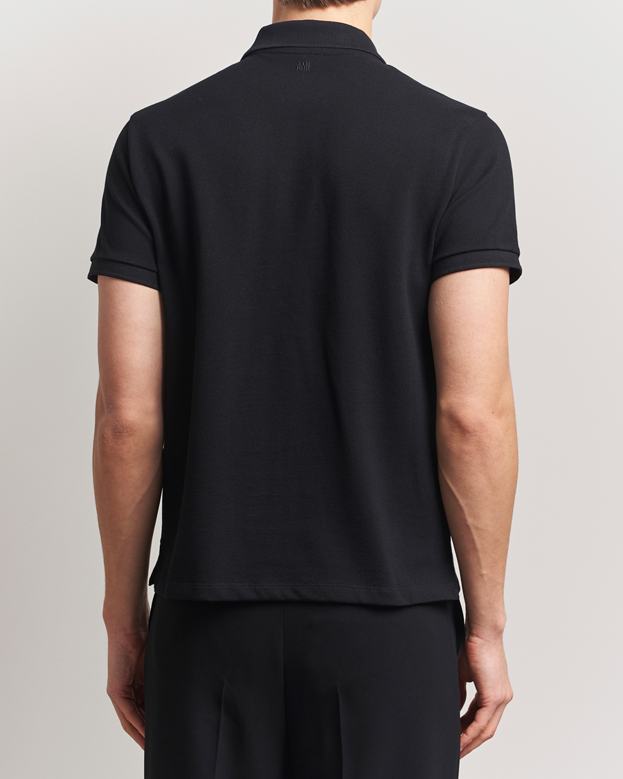 Heren | Polo's | AMI | Heart Logo Polo Black