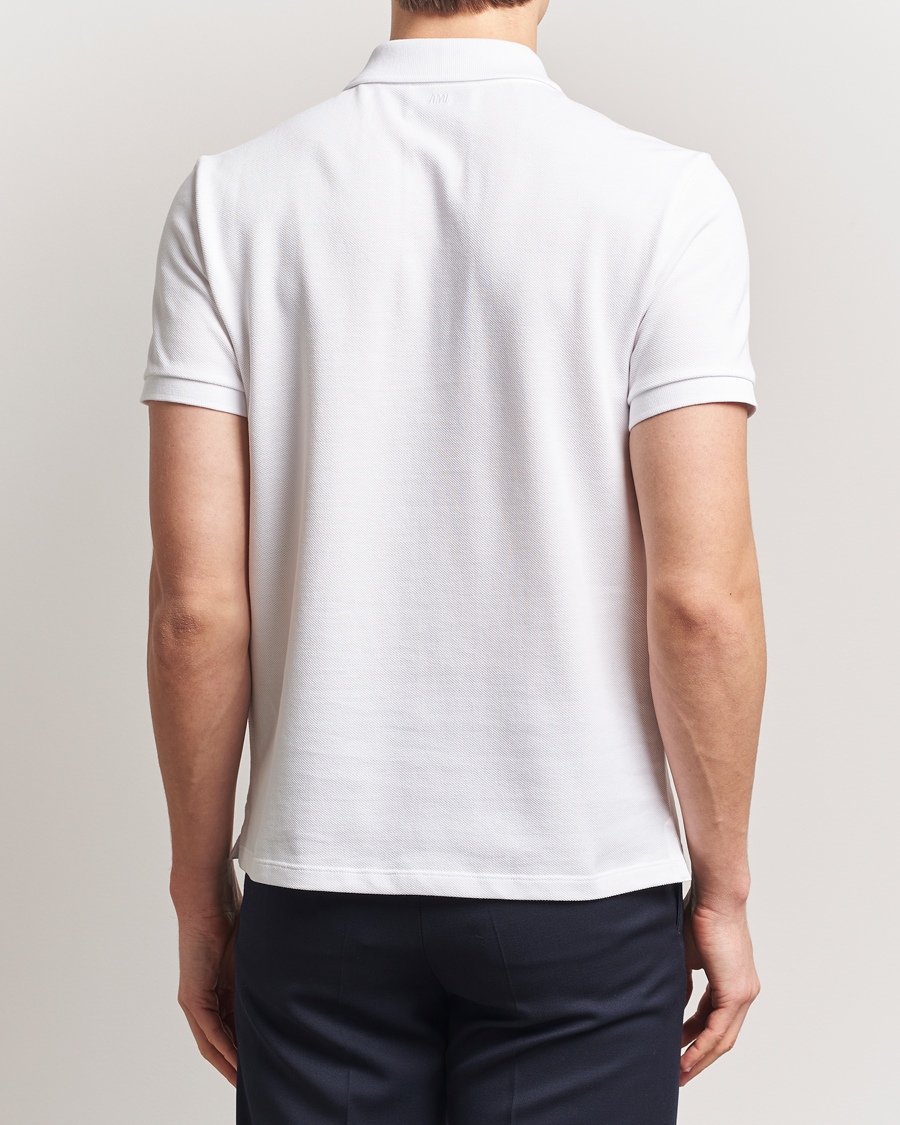 Heren | Polo's | AMI | Heart Logo Polo White