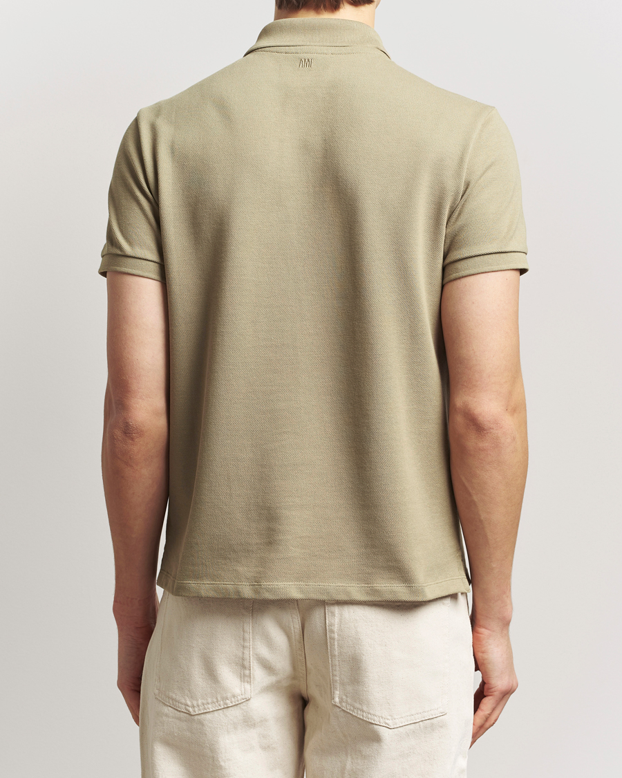 Heren | Polo's | AMI | Off White Heart Logo Polo Beige