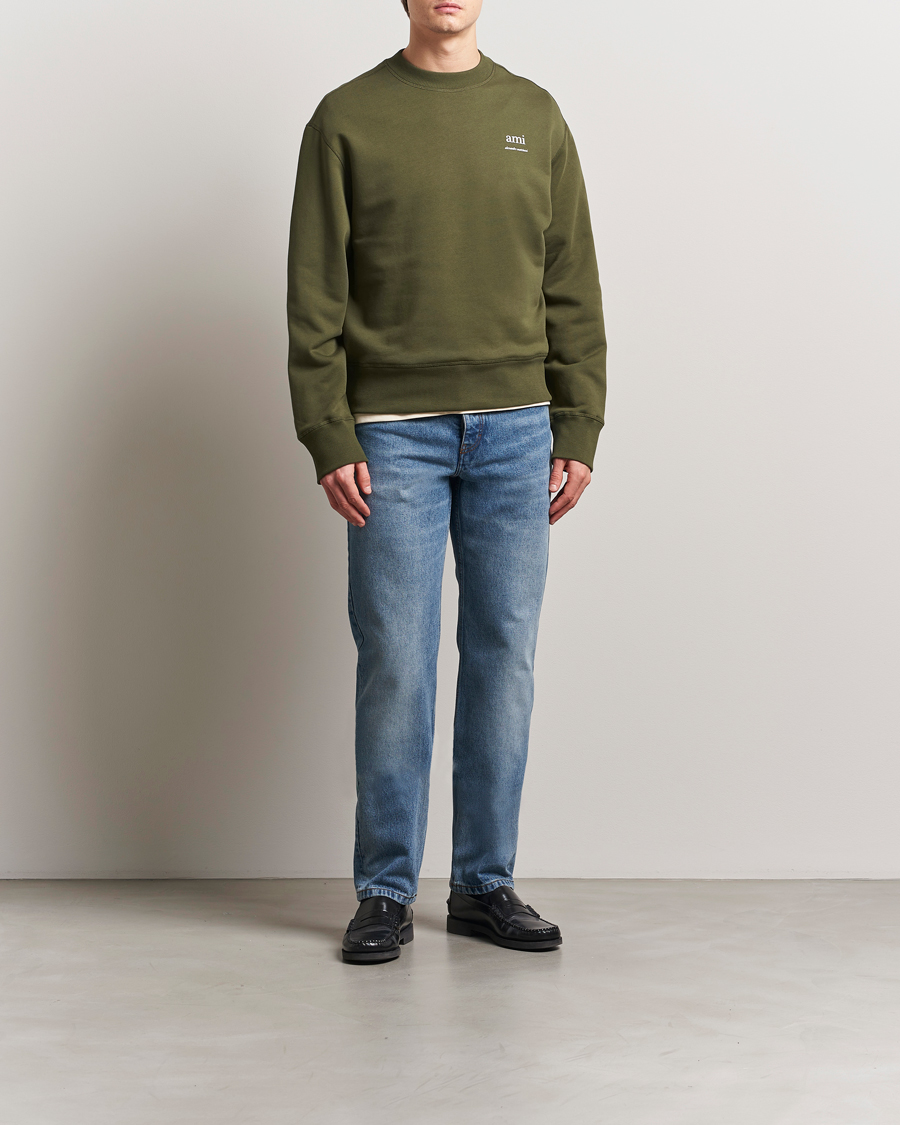 Heren | Truien | AMI | Logo Sweatshirt Loden