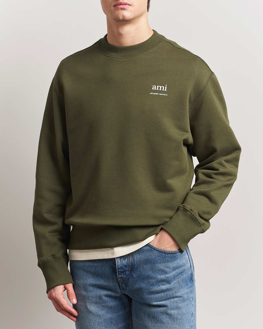 Heren | Truien | AMI | Logo Sweatshirt Loden