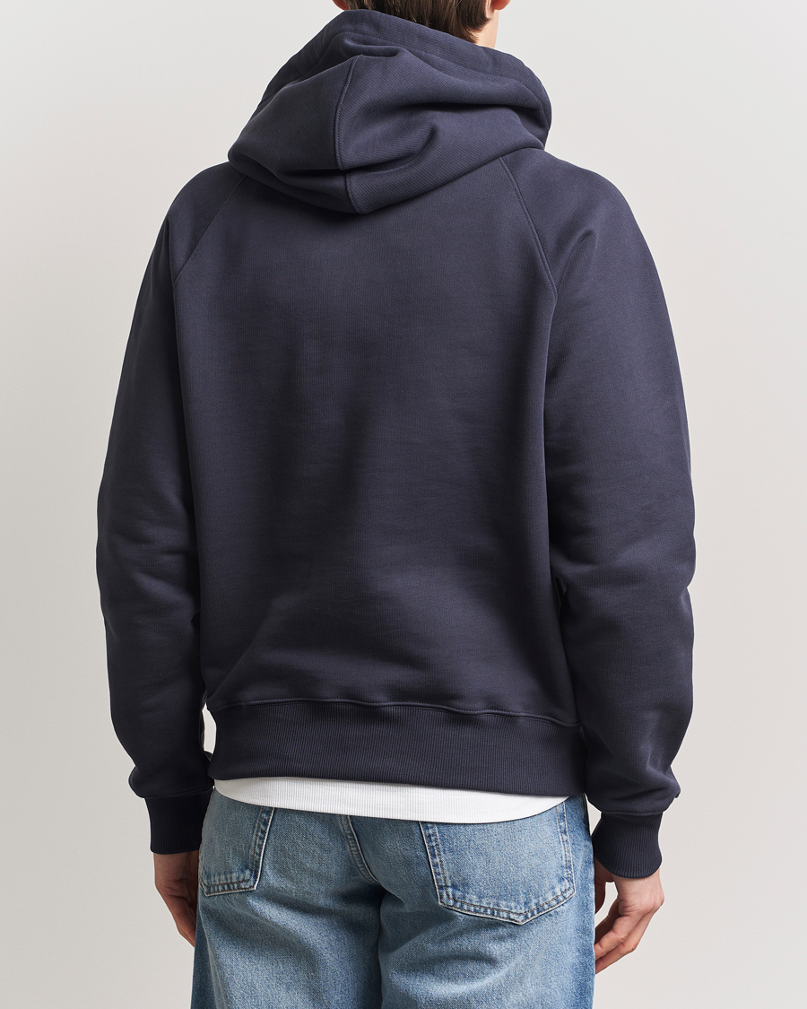 Heren | Truien | AMI | Paris Logo Hoodie Navy Blue