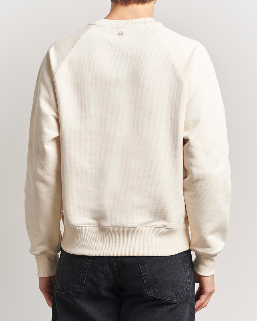 Heren | Truien | AMI | Bouclé Heart Sweatshirt White Cream