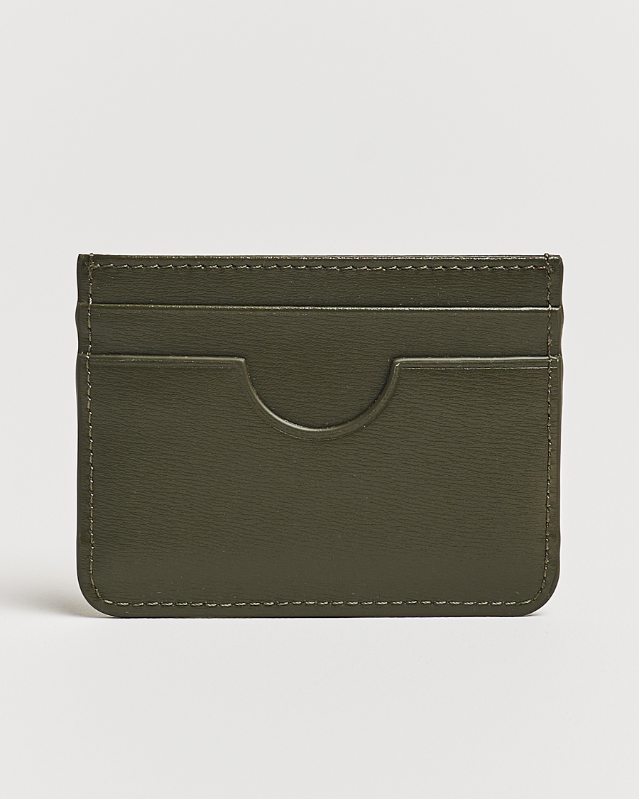 Heren | AMI Tonal Heart Logo Card Holder Dark Olive | AMI | Tonal Heart Logo Card Holder Dark Olive