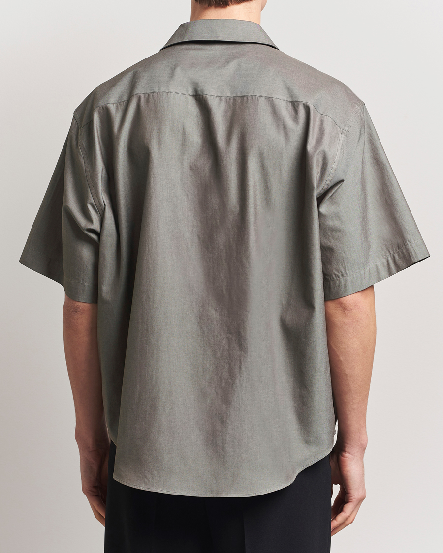 Heren | Overhemden | AMI | Short Sleeve Boxy Shirt Smoke Grey