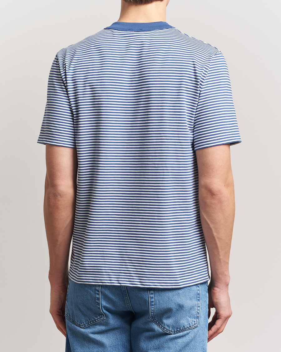 Heren | T-shirts | Armor-lux | Callac Héritage Stripe T-Shirt Obscur/Milk