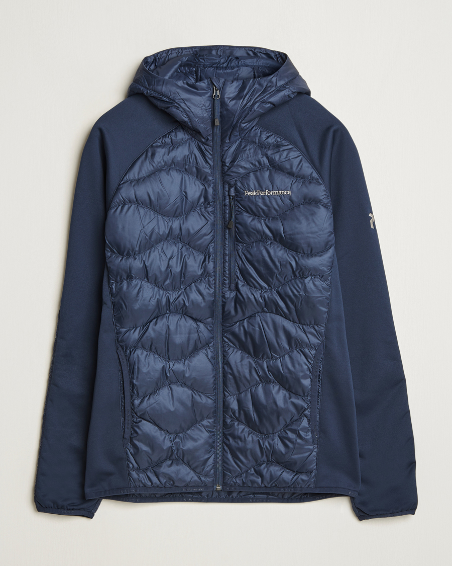 Heren | Jassen | Peak Performance | Helium Down Hooded Hybrid Jacket Blue Shadow