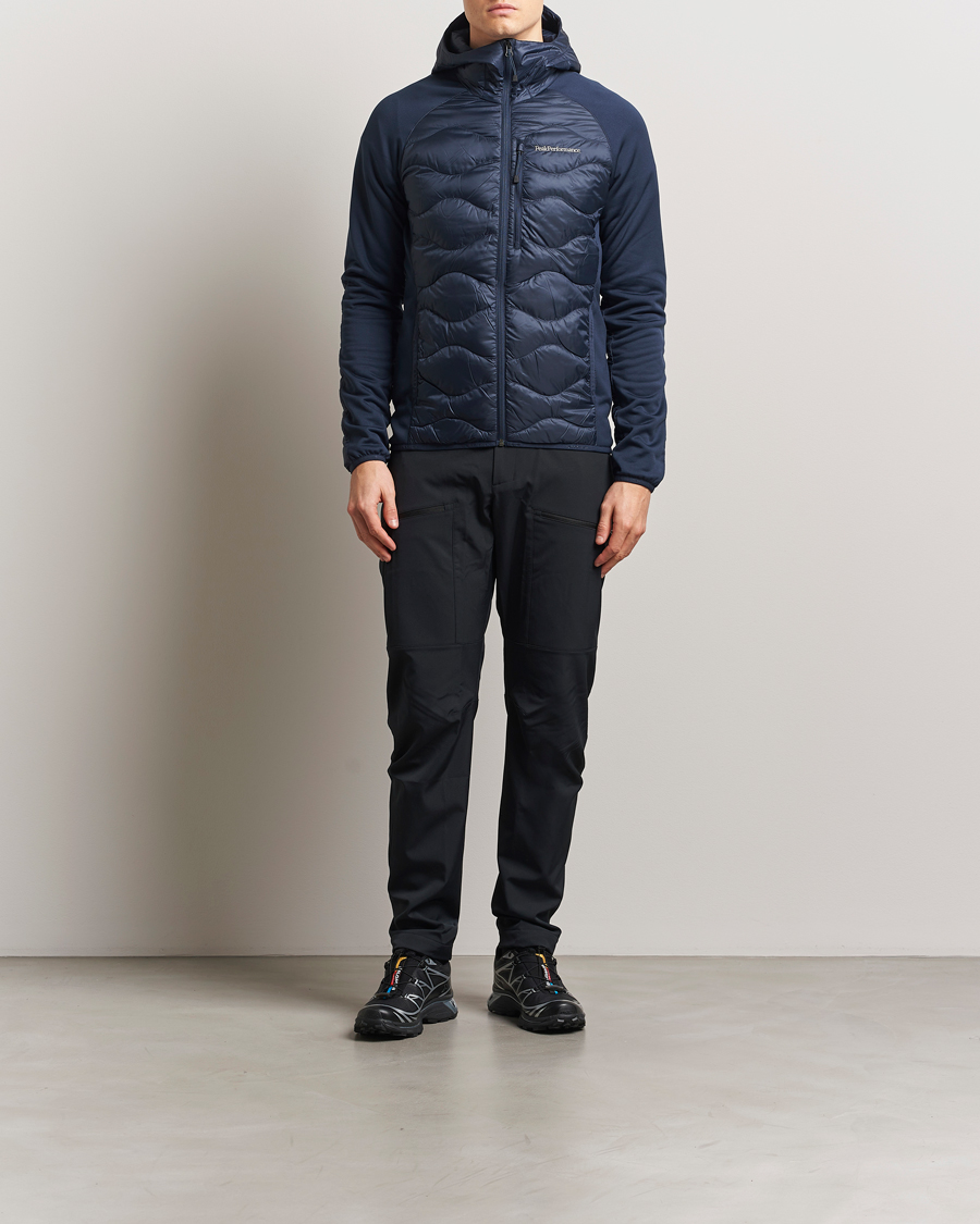 Heren | Jassen | Peak Performance | Helium Down Hooded Hybrid Jacket Blue Shadow