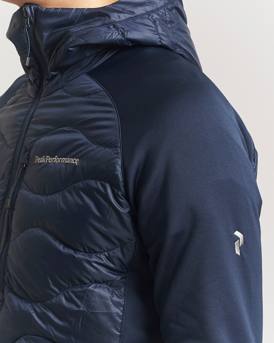 Heren | Jassen | Peak Performance | Helium Down Hooded Hybrid Jacket Blue Shadow