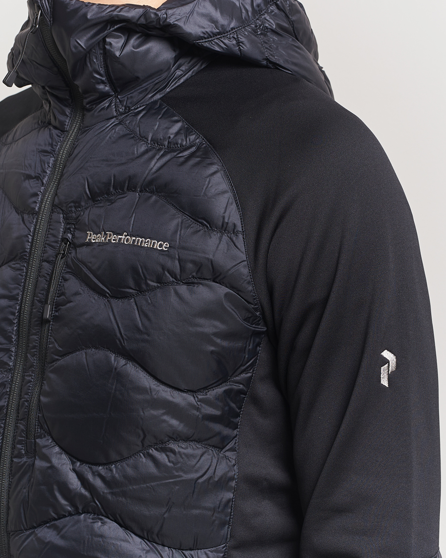 Heren | Jassen | Peak Performance | Helium Down Hooded Hybrid Jacket Black