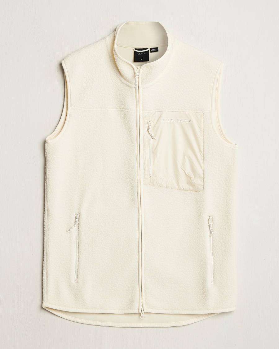 Heren | Truien | Peak Performance | Pile Vest Vintage White