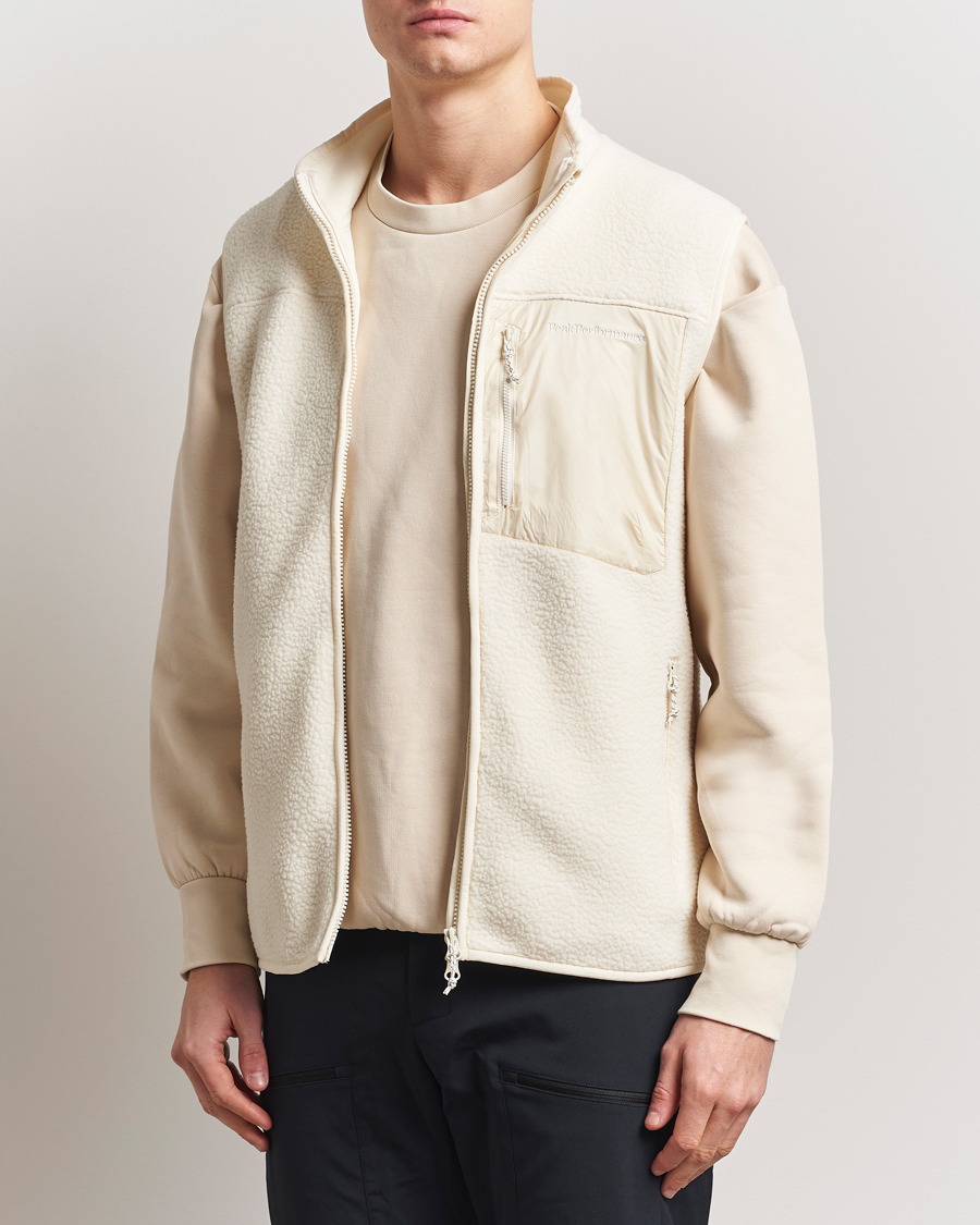 Heren | Truien | Peak Performance | Pile Vest Vintage White