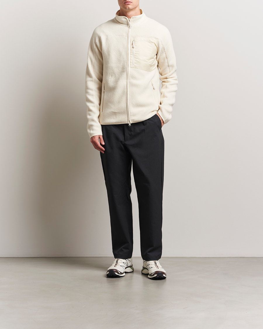 Heren | Truien | Peak Performance | Pile Full Zip Vintage White