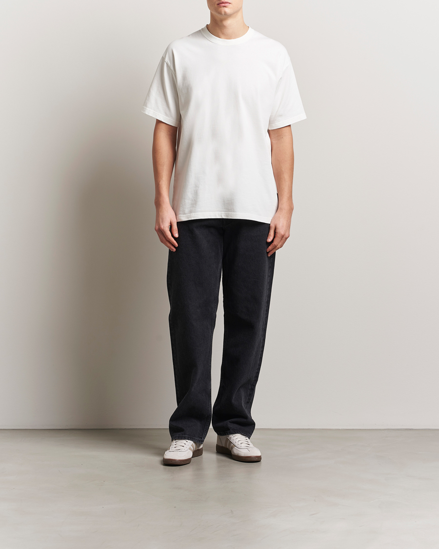 Heren | T-shirts | Peak Performance | Heavy Cotton Crew Neck T-Shirt Off White