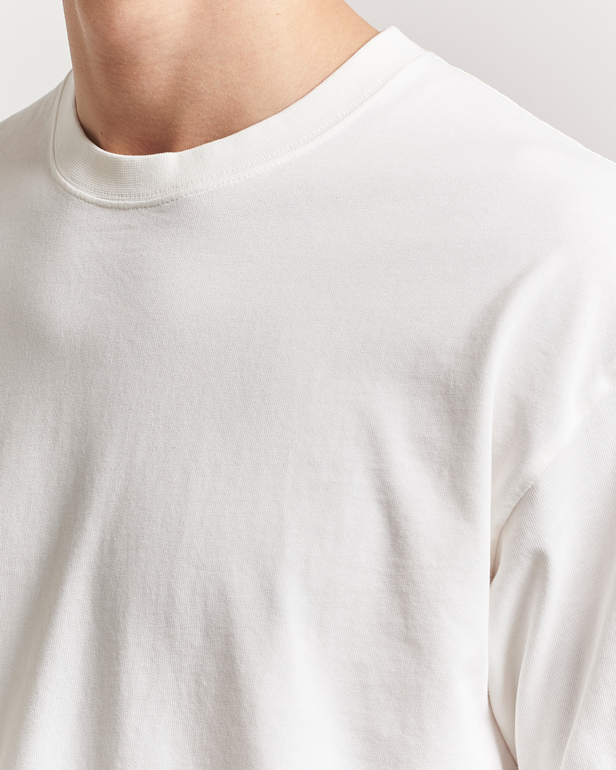 Heren | T-shirts | Peak Performance | Heavy Cotton Crew Neck T-Shirt Off White