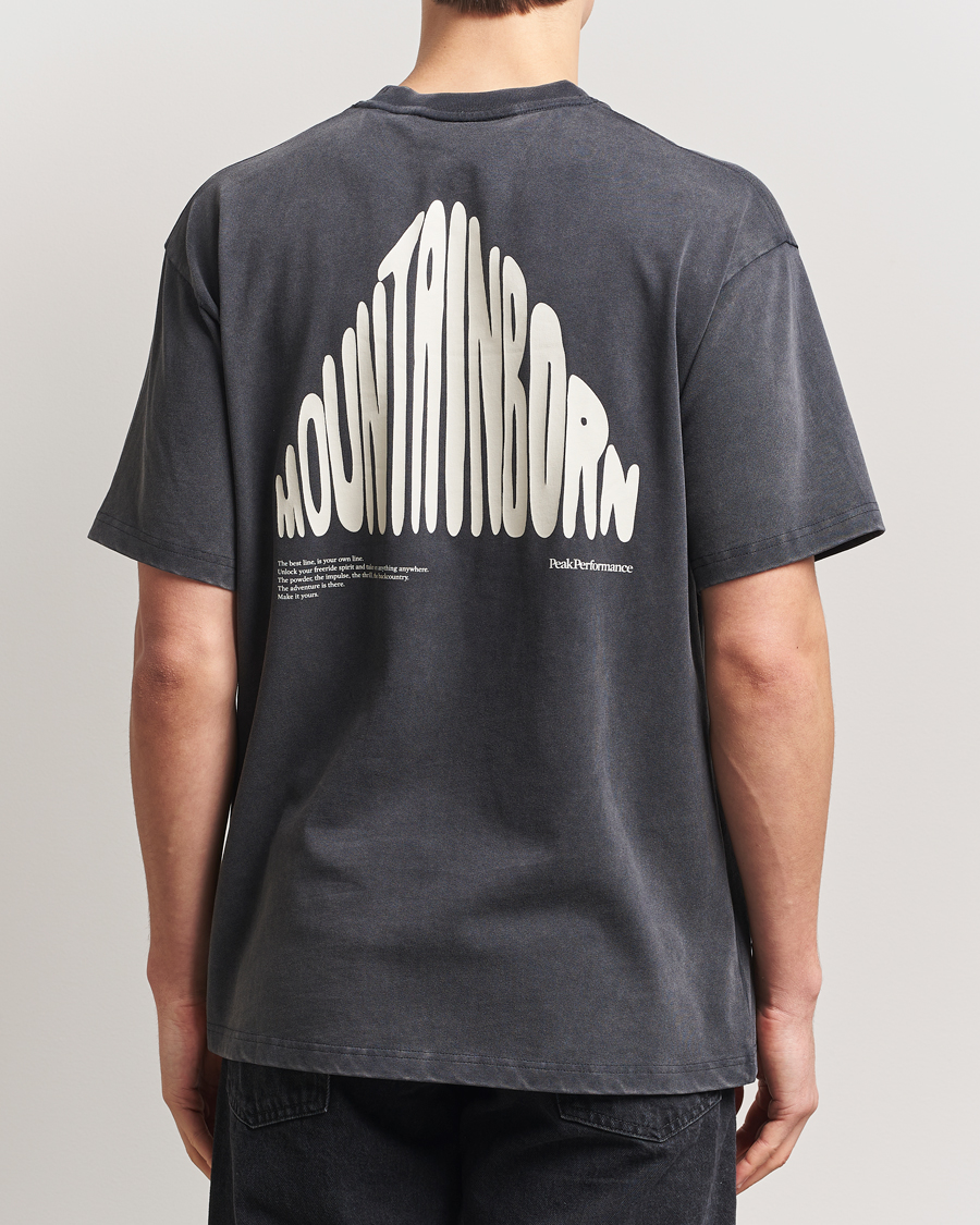 Heren | T-shirts | Peak Performance | Graphic Crew Neck T-Shirt Black