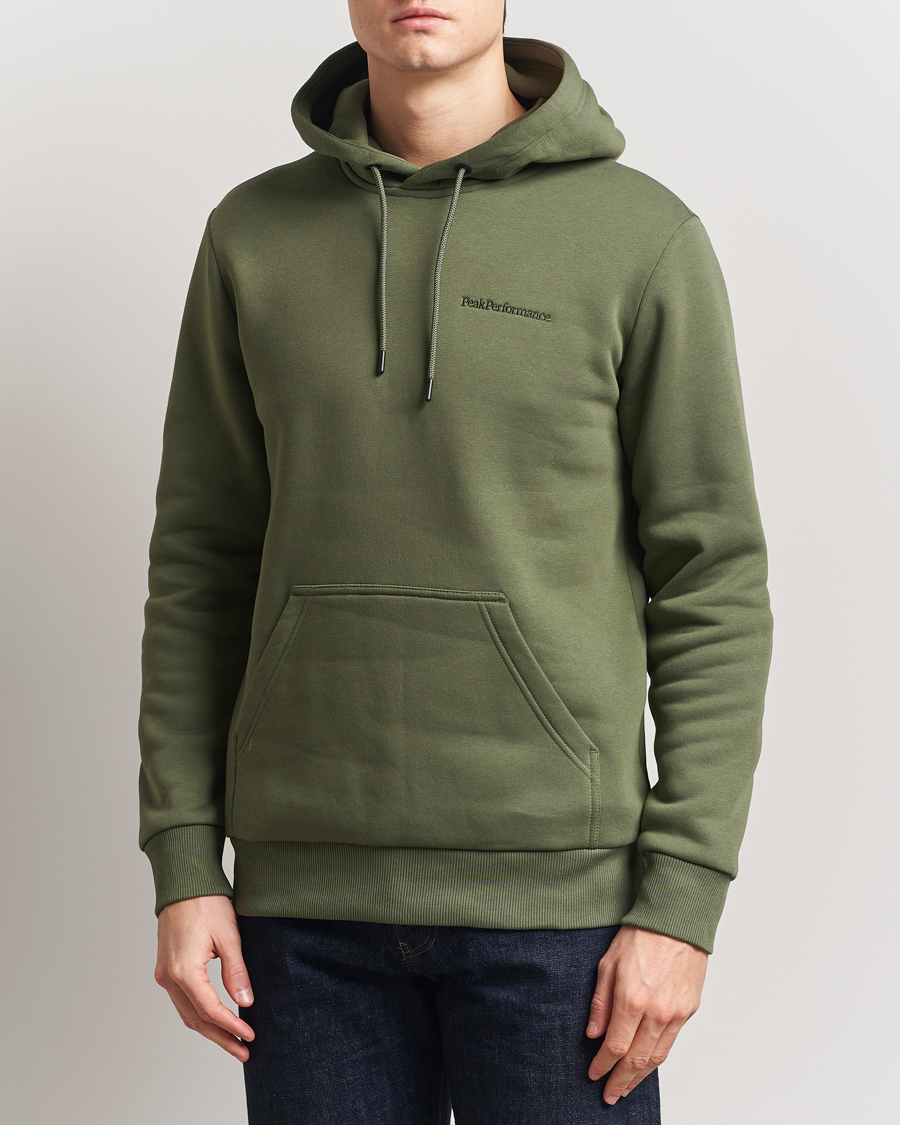 Heren | Truien | Peak Performance | Original Hoodie Pine Needle