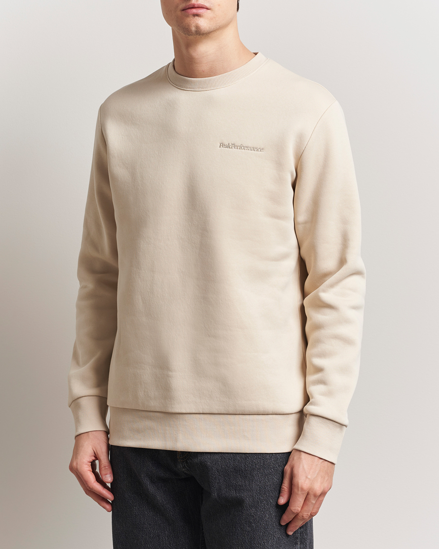 Heren | Truien | Peak Performance | Original Crew Neck Sweatshirt Sand Fog