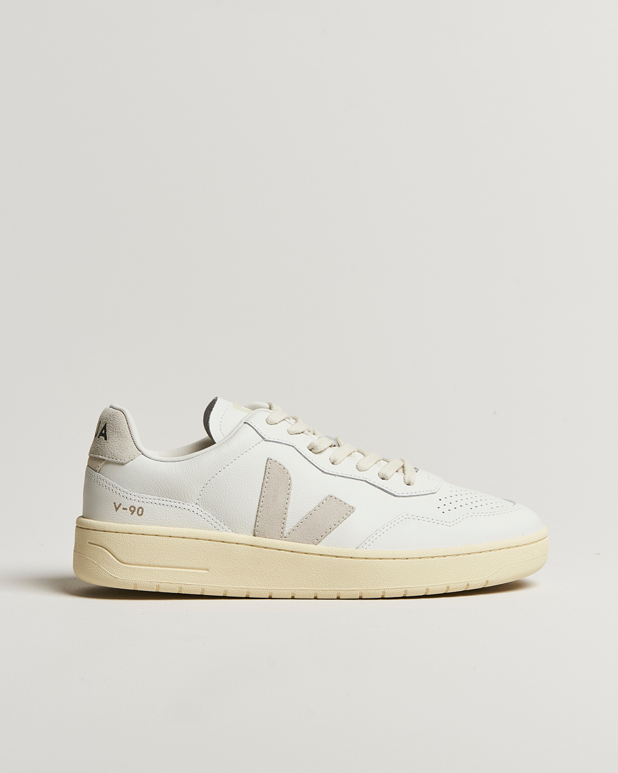 Heren | Sneakers | Veja | V-90 Sneaker Extra White/Natural Suede