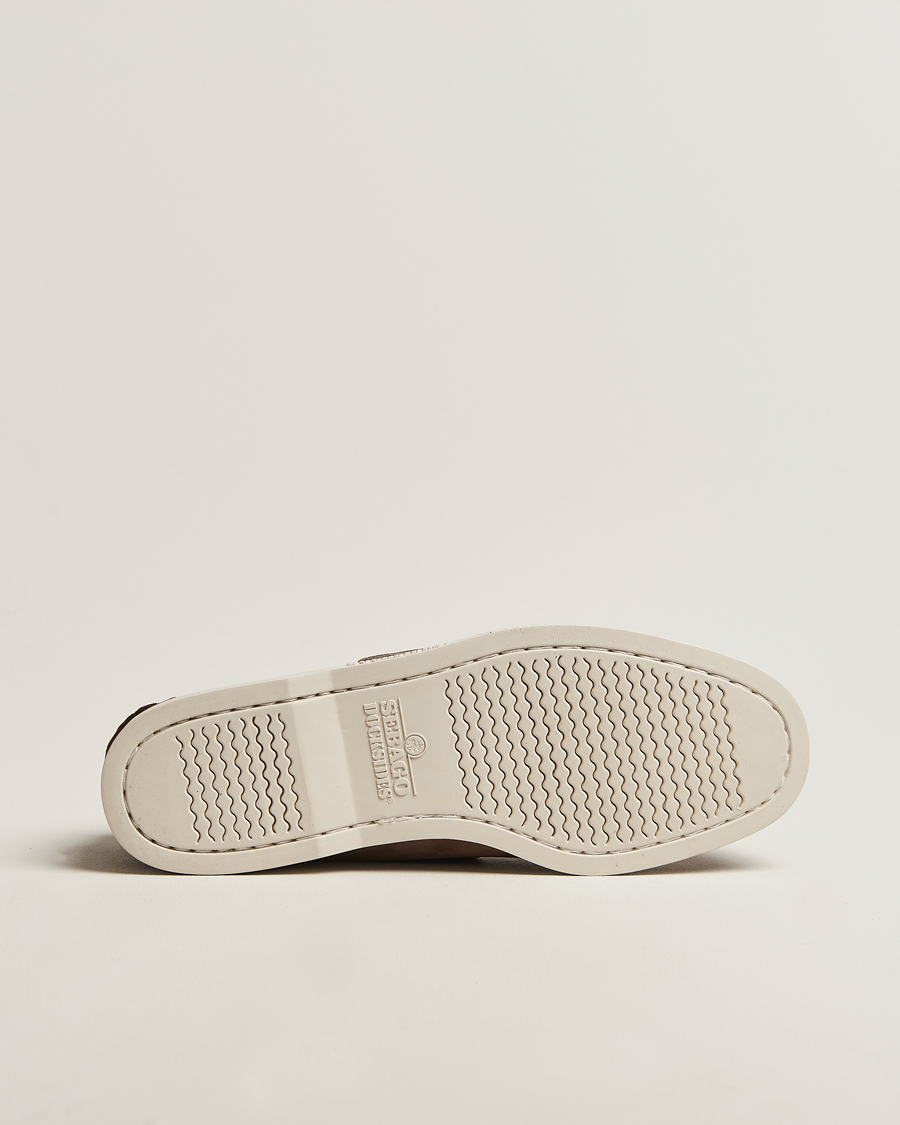 Heren | Bootschoenen | Sebago | Docksides Portland Nubuck Boat Shoe Dark Brown