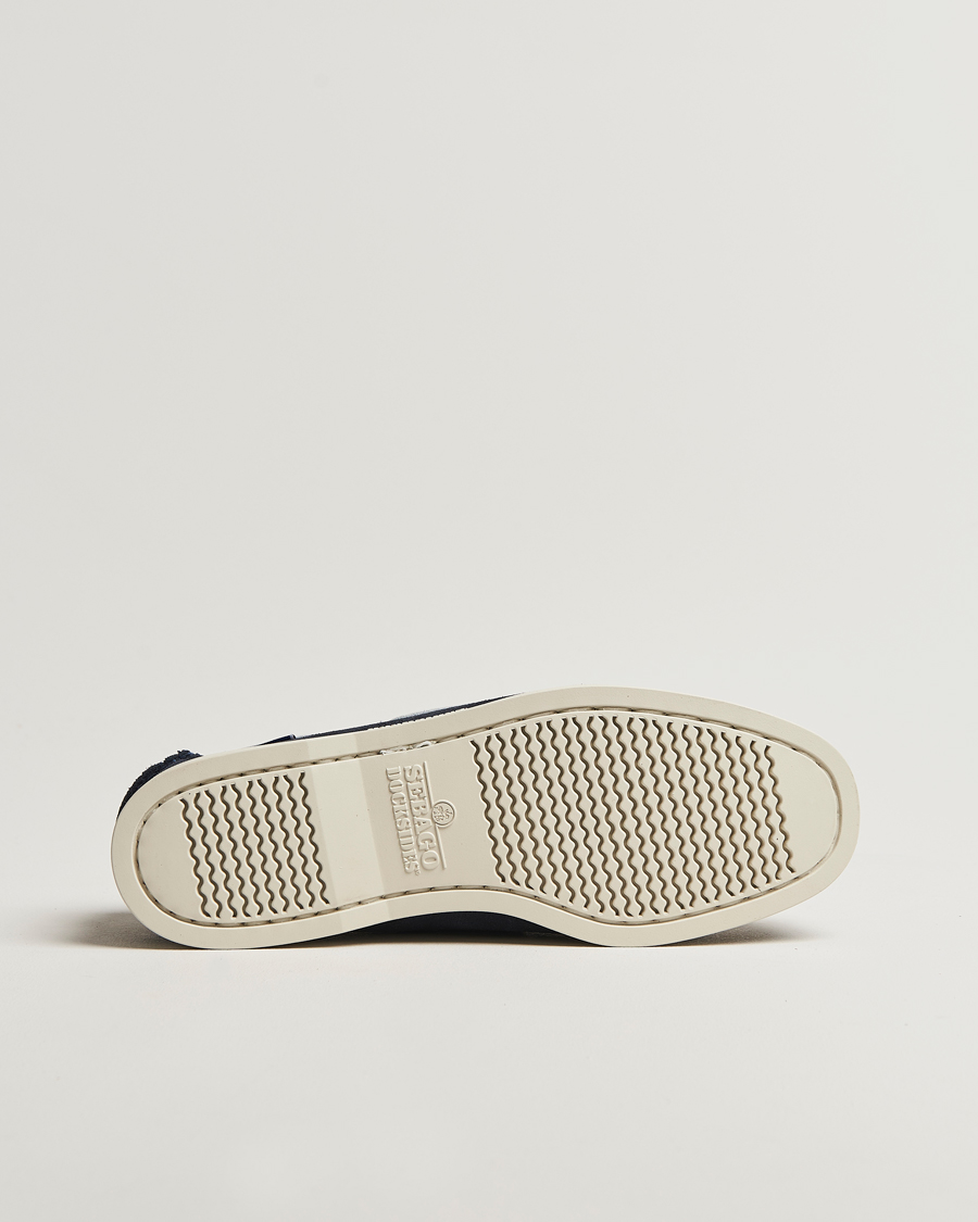 Heren | Bootschoenen | Sebago | Docksides Portland Jib Boat Shoe Navy/Grey