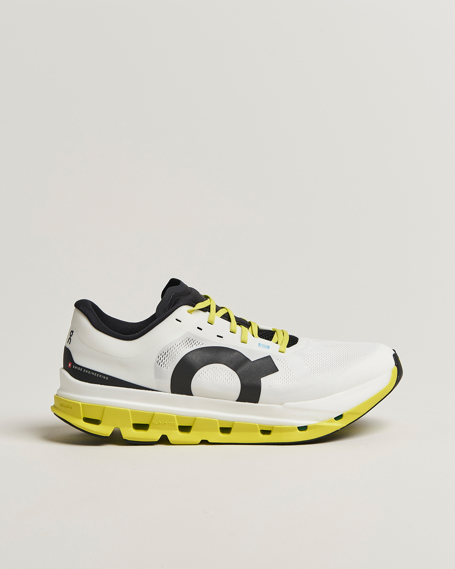 Heren | Hardloopschoenen | On | Cloudflow 5 White/Lime