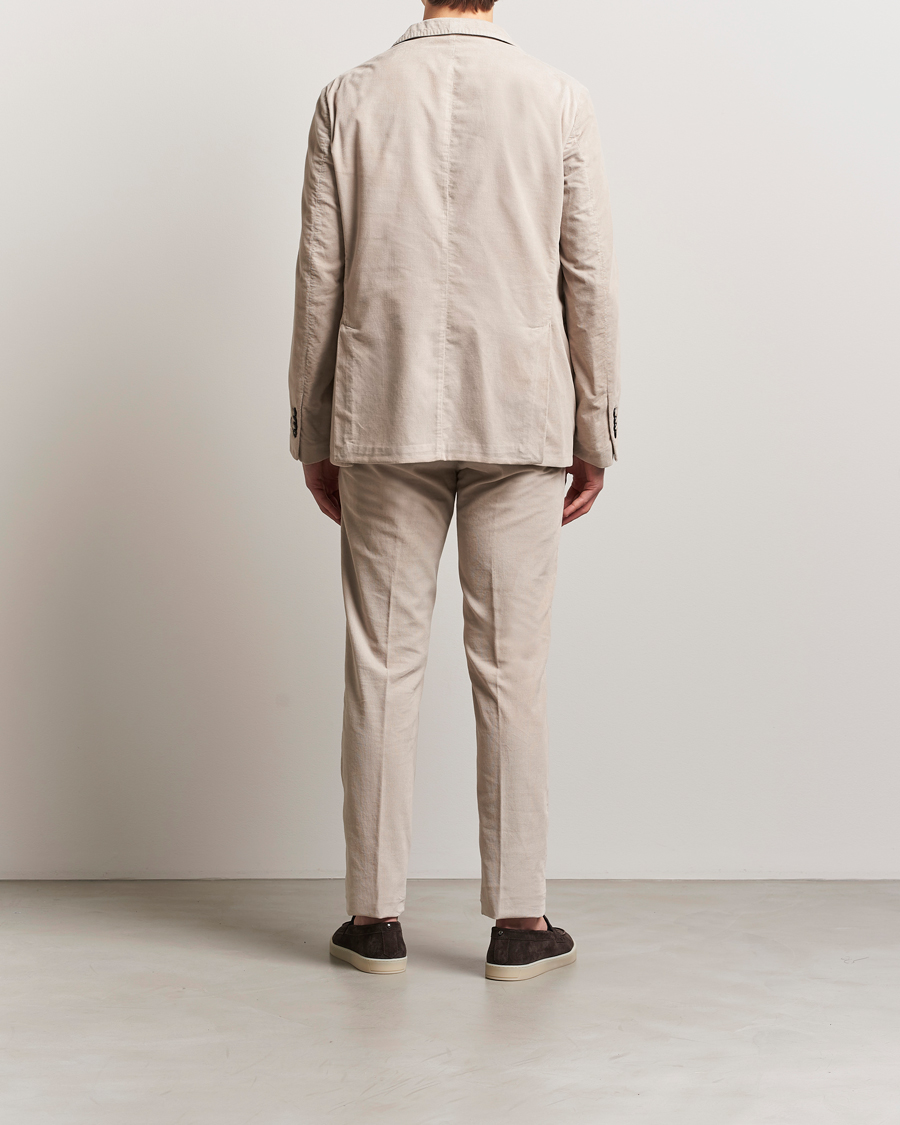 Heren | Pakken | Massimo Alba | Sloop Baby Corduroy Suit Beige