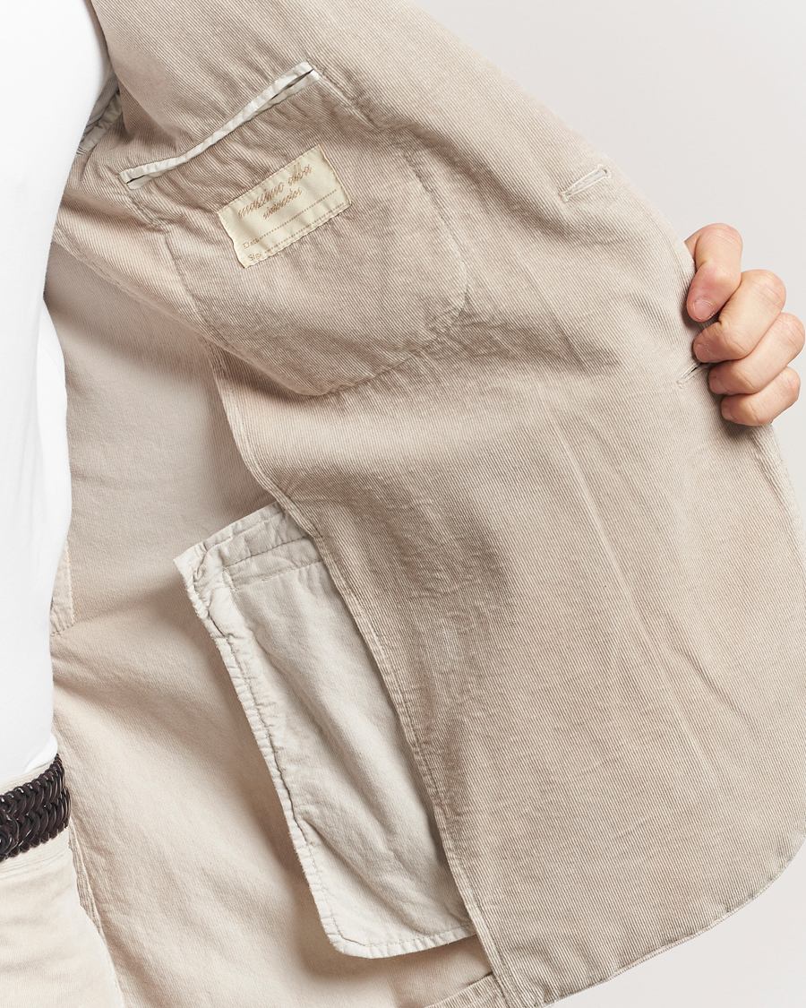 Heren | Pakken | Massimo Alba | Sloop Baby Corduroy Suit Beige