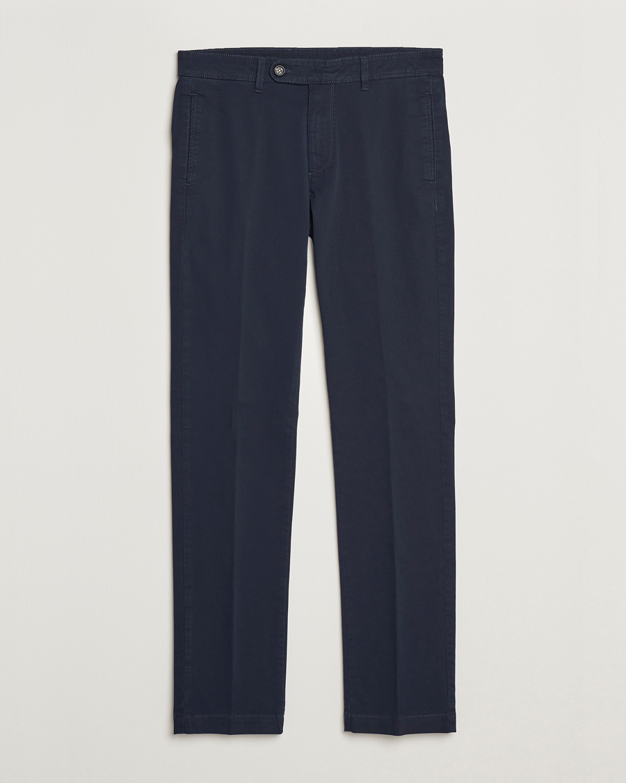 Heren | Broeken | Massimo Alba | Winch Cotton Trousers Navy