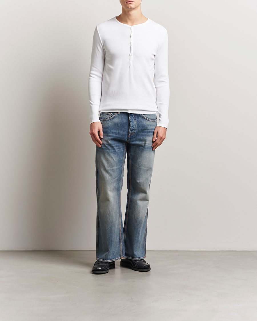 Heren | Truien | Tiger of Sweden | Roye Long Sleeve Henley Pure White