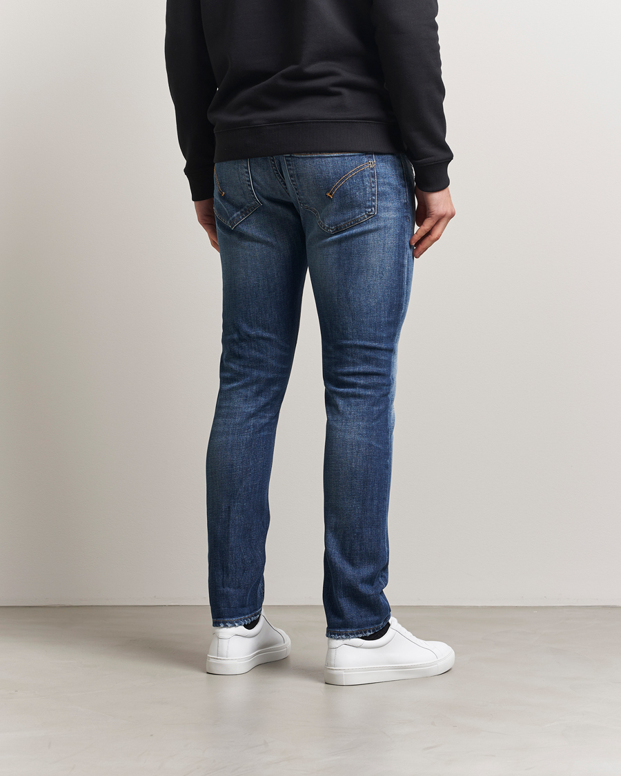 Heren | Jeans | Dondup | George Distressed Jeans Dark Blue