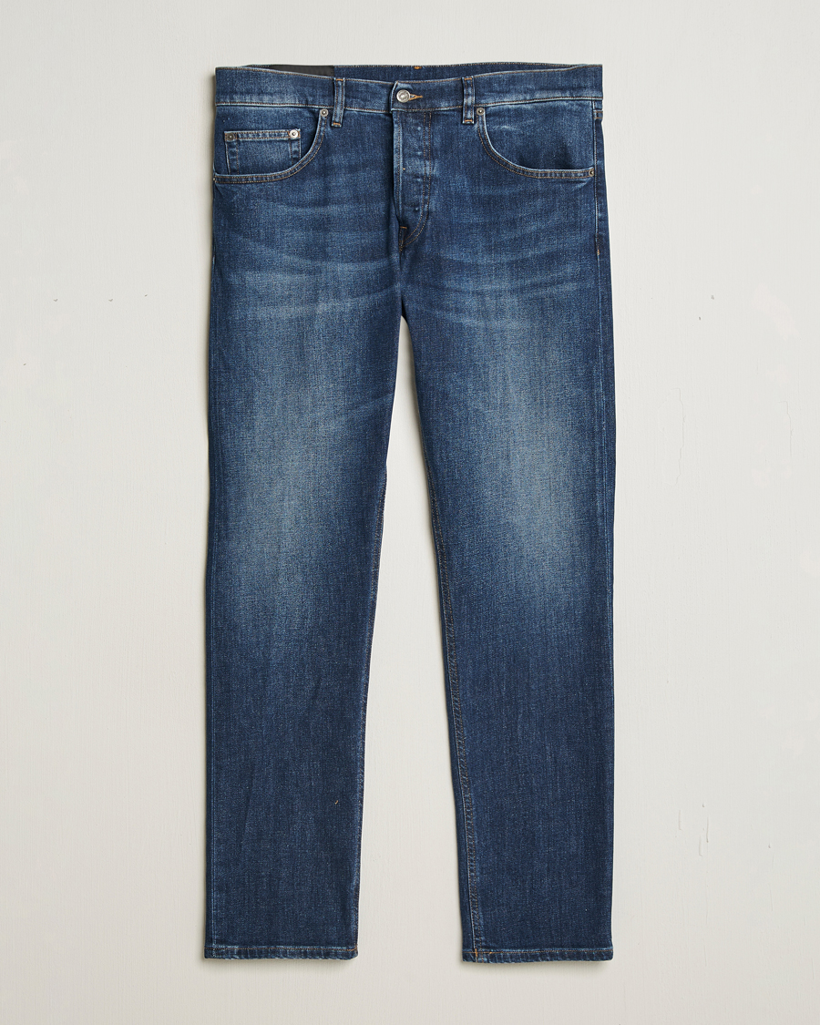 Heren | Jeans | Dondup | Icon Regular Fit Jeans Dark Blue