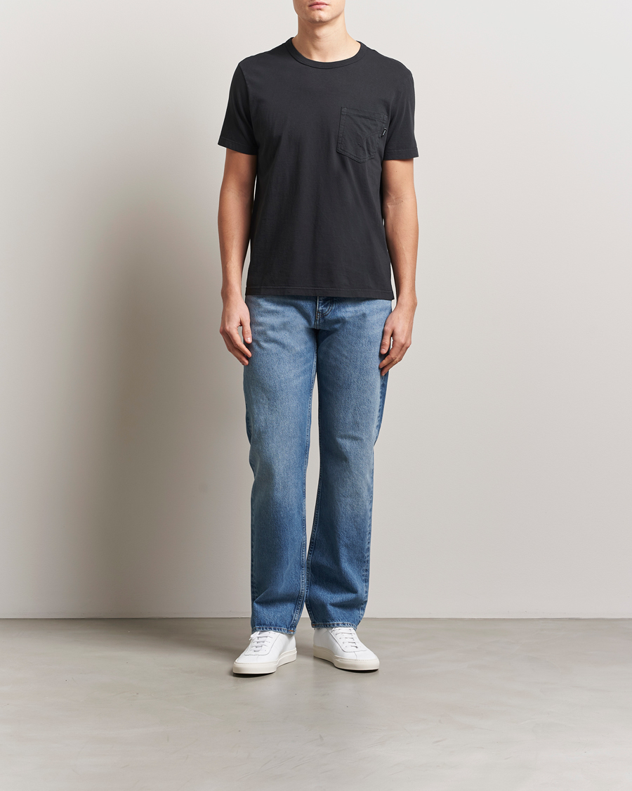 Heren | T-shirts | Dondup | Pocket Crew Neck T-Shirt Black