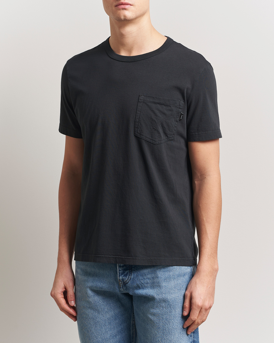 Heren | T-shirts | Dondup | Pocket Crew Neck T-Shirt Black