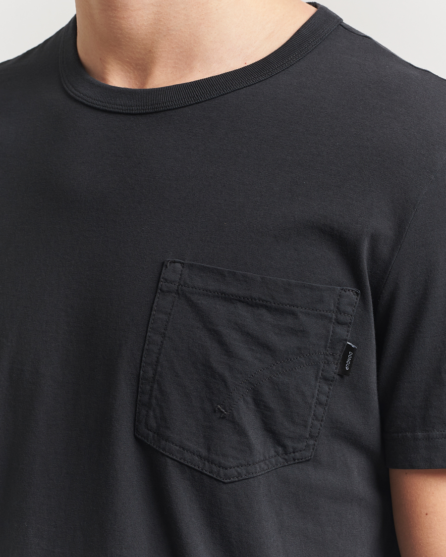 Heren | T-shirts | Dondup | Pocket Crew Neck T-Shirt Black