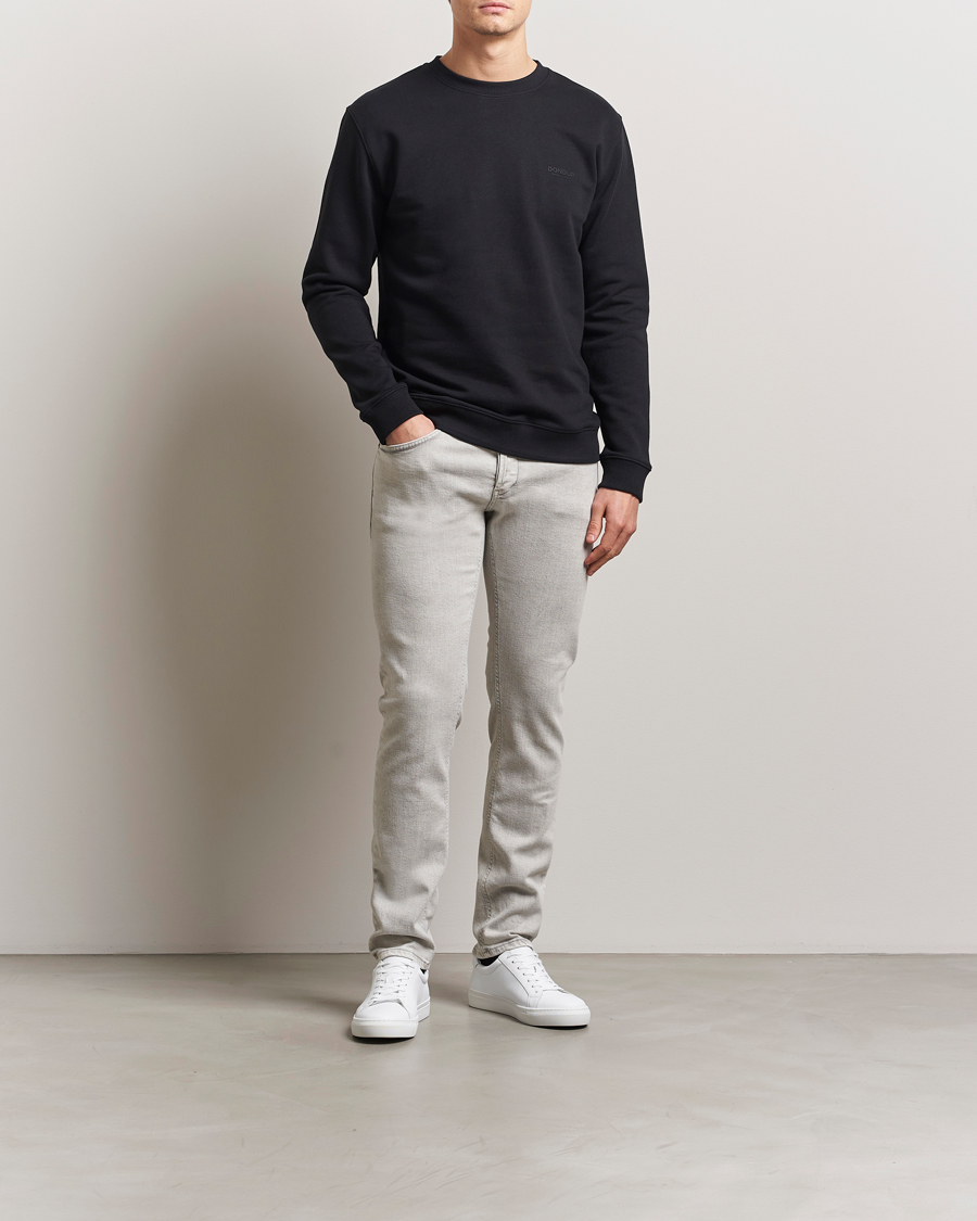 Heren | Truien | Dondup | Logo Crew Neck Sweatshirt Black