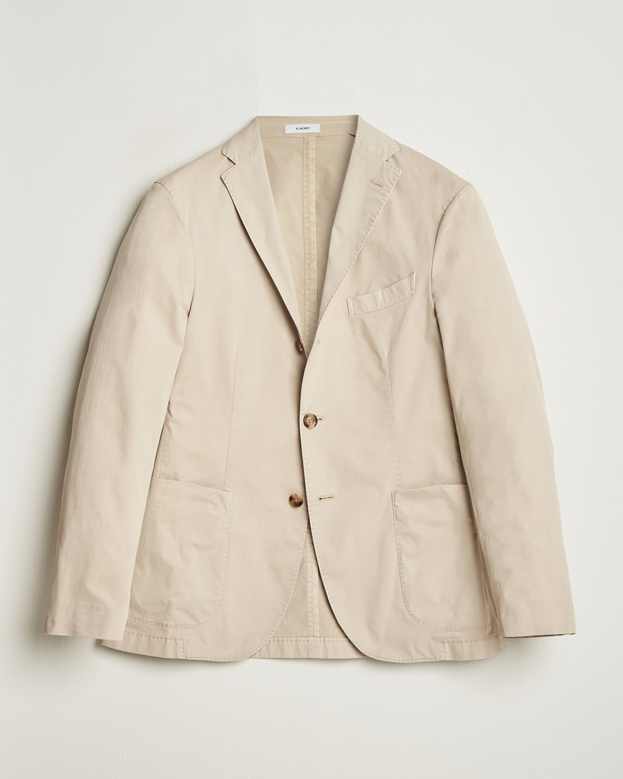 Heren | Blazers | Boglioli | K Jacket Supima Cotton Blazer Beige