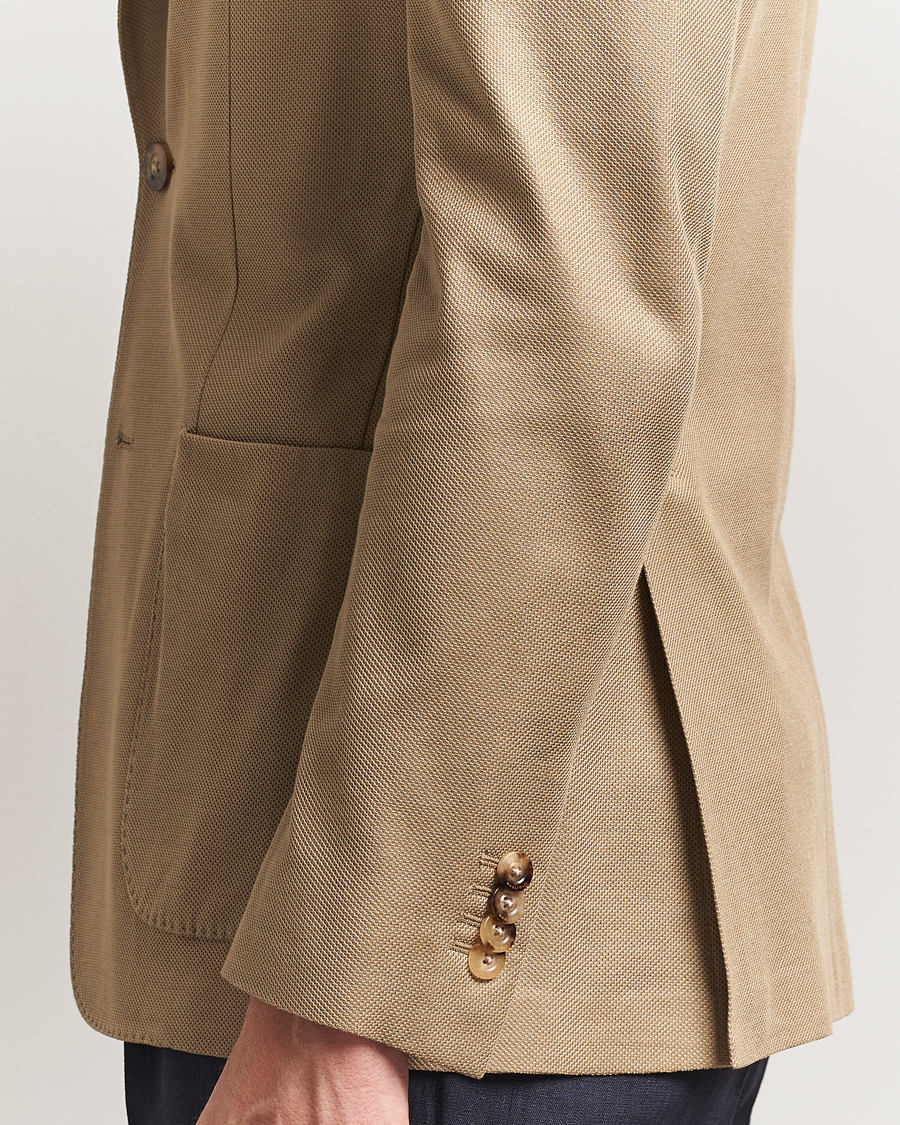 Heren | Blazers | Boglioli | K Jacket Hopsack Jersey Blazer Beige