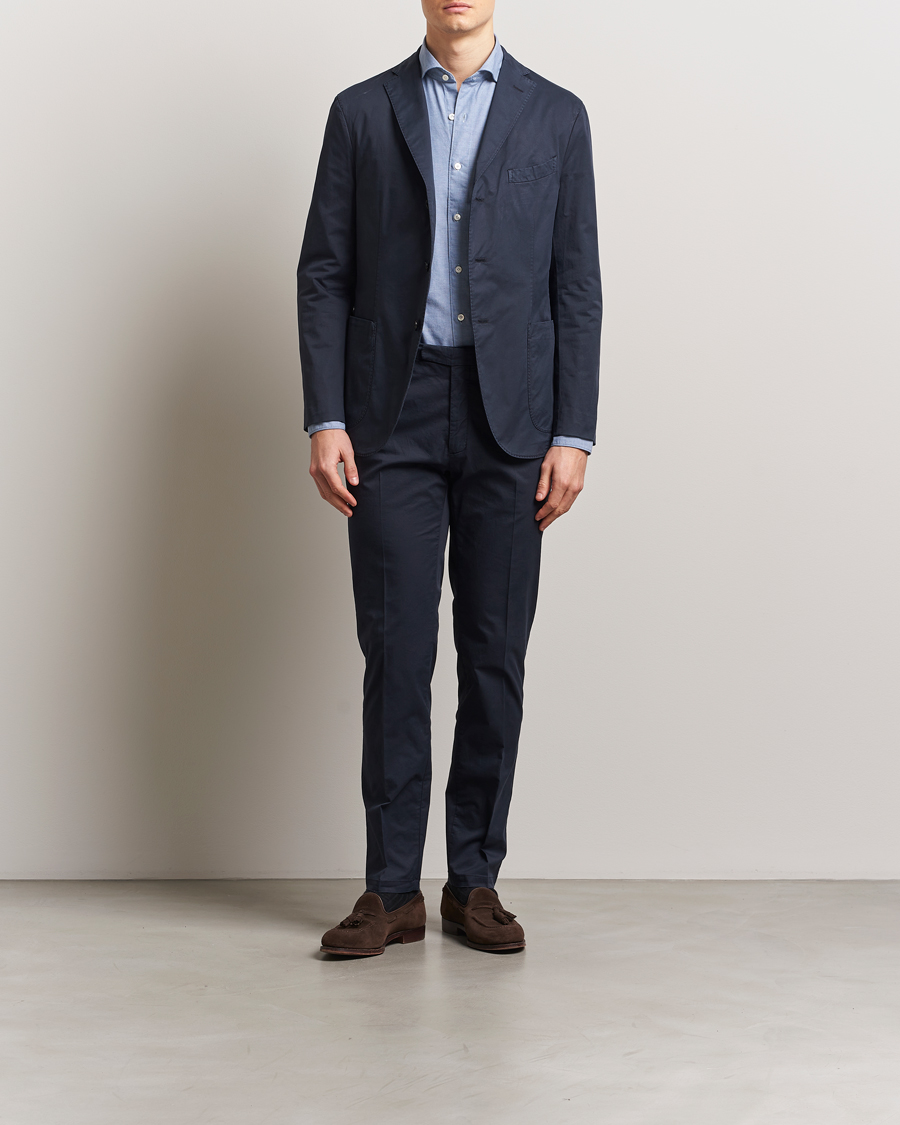 Heren | Pakken | Boglioli | K Jacket Supima Cotton Suit Navy