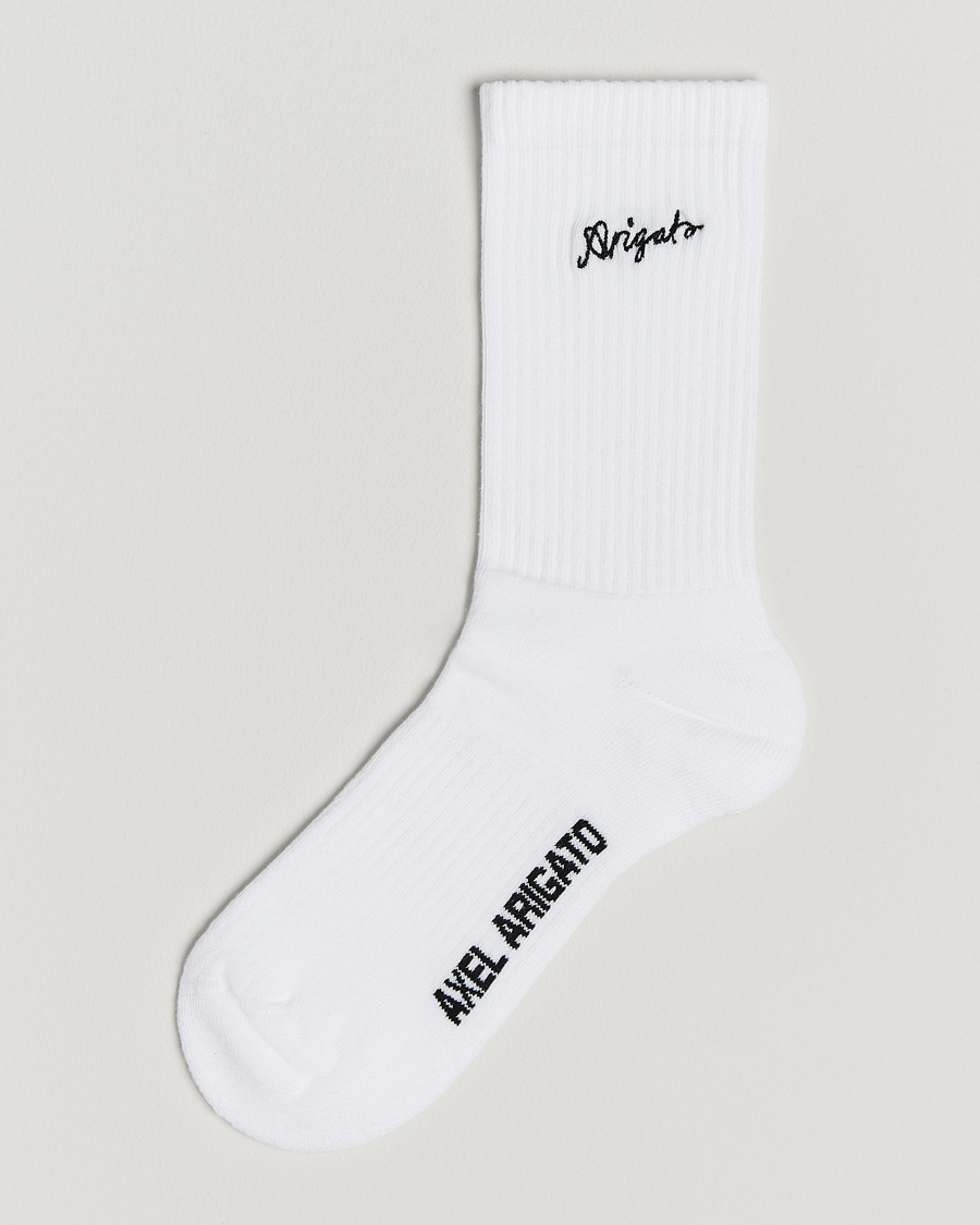 Heren | Ondergoed | Axel Arigato | Sribble Logo Socks White