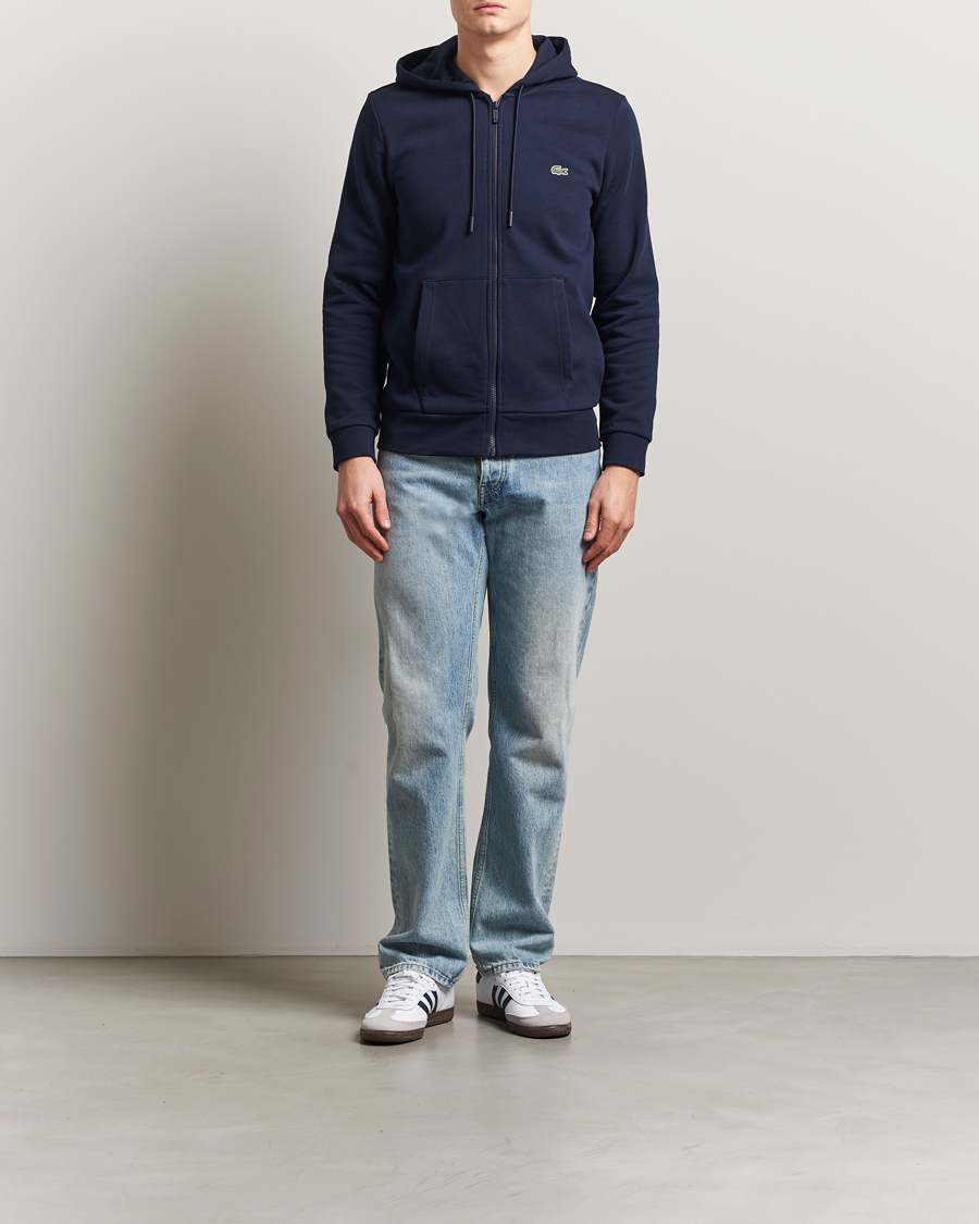 Heren | Truien | Lacoste | Full Zip Hoodie Navy Blue