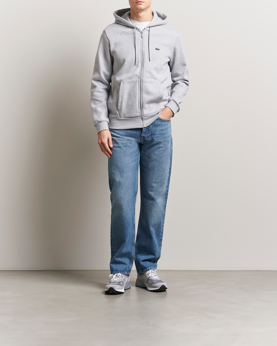 Heren | Truien | Lacoste | Full Zip Hoodie Silver Chine