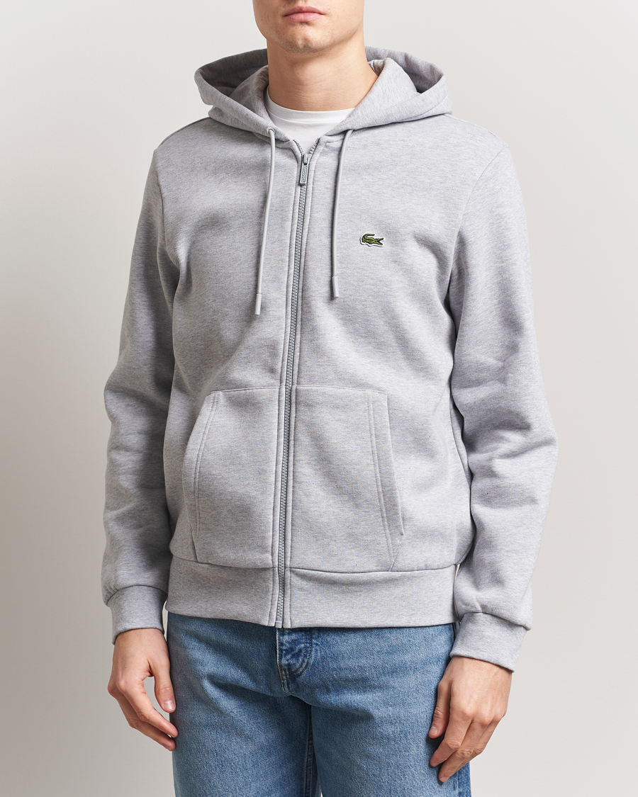 Heren | Truien | Lacoste | Full Zip Hoodie Silver Chine