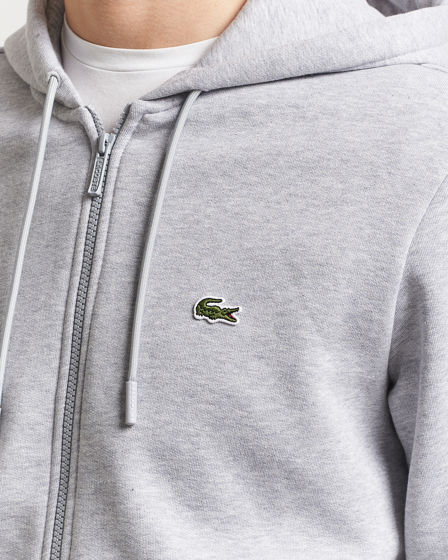 Heren | Truien | Lacoste | Full Zip Hoodie Silver Chine