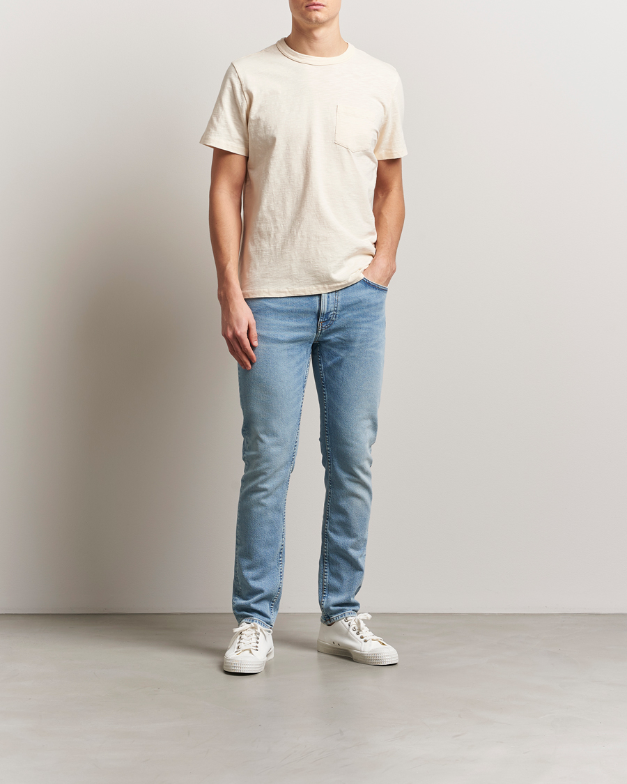Heren | Jeans | Nudie Jeans | Lean Dean Jeans Blue Noise